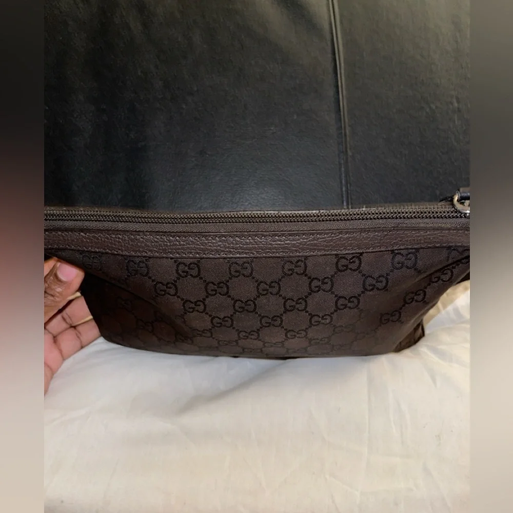 Gucci GG Canvas Clutch Bag 339556 Brown